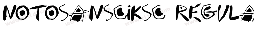 NotoSansCIKsc Regula字体转换